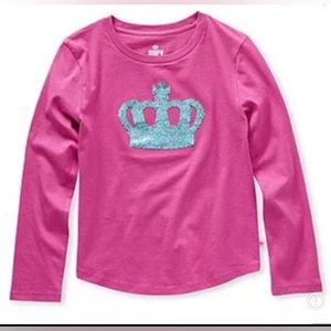 Juicy Couture Kids Crown Pink Girls Long Sleeve TShirt Tee